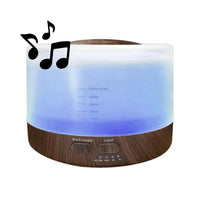 Amaia 500ml Bluetooth essential oil diffuser with remote in dark - Seven Scents