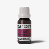 Charli fragrance oil bottle with a white cap on a white background