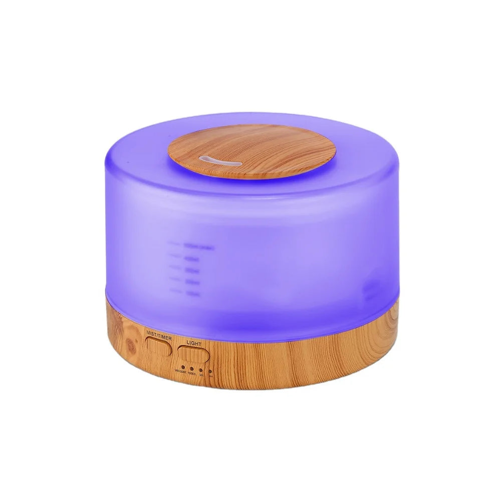 Luca aromatherapy diffuser natural wood accents with LED light display