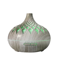 Richie aromatherapy diffuser contemporary grey with lattice light effects