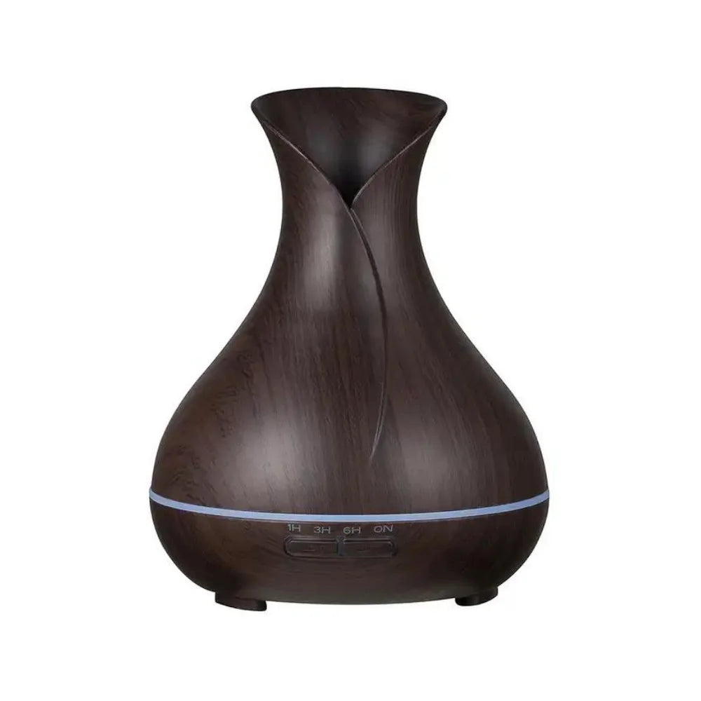 Tui 400ml tulip shaped essential oil diffuser in dark - Seven Scents Wellington
